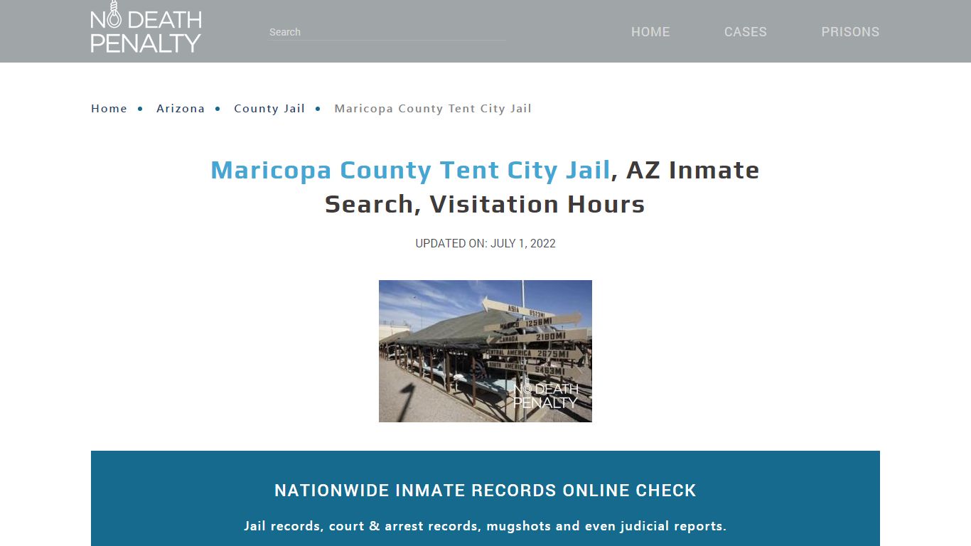 Maricopa County Tent City Jail, AZ Inmate Search ...